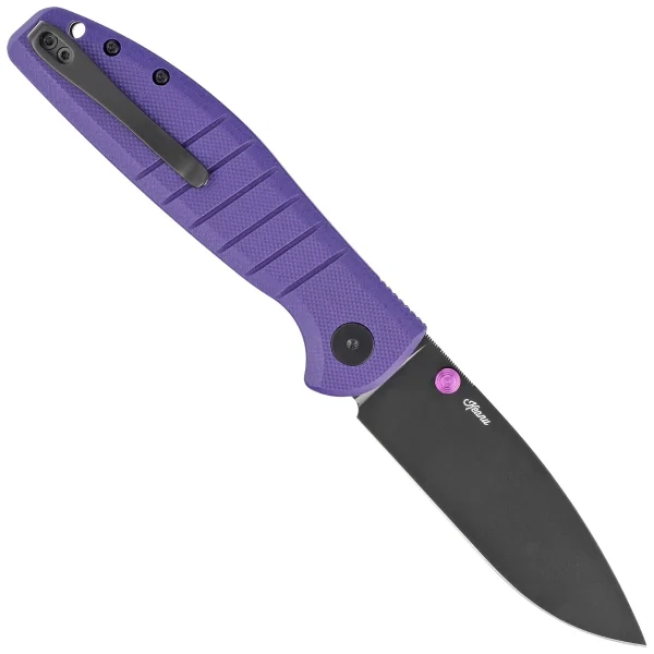 Nóż składany Bestechman Goodboy Purple G10, Black DLC D2 by Keanu Alfaro (BMK04F)-3