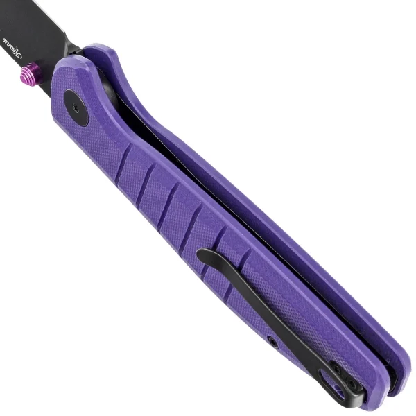 Nóż składany Bestechman Goodboy Purple G10, Black DLC D2 by Keanu Alfaro (BMK04F)-5
