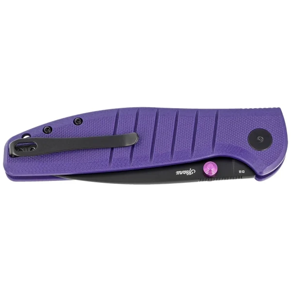Nóż składany Bestechman Goodboy Purple G10, Black DLC D2 by Keanu Alfaro (BMK04F)-7