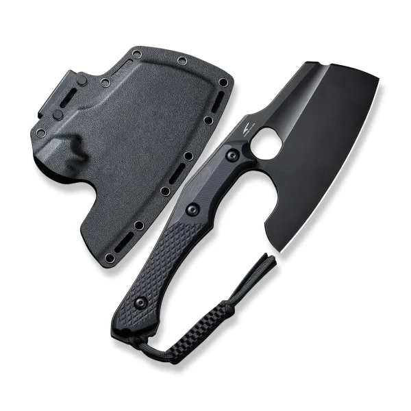 Nóż Civivi Aratra Black G10, Black Stonewashed D2 by Maciej Torbé (C21041-1)-2