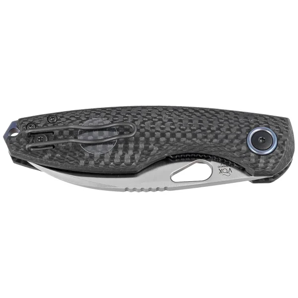 Nóż składany Fox Chilin Carbon Fiber, Satin M398 by Jesper Voxnæs (FX-530 CF)-7