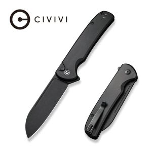 Nóż składany Civivi Chevalier II Black Aluminium, Black Stonewashed 14C28N (C20022B-1)-1
