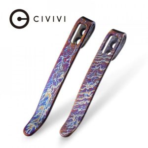 Klips Civivi 2 szt. Flamed Blue/Purple Titanium 50mm/55mm (T002A)-1