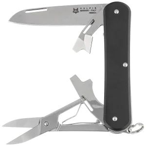 Scyzoryk Fox Vulpis F4 Black Aluminium, Polished N690Co (FX-VP130-F4 BK)-1