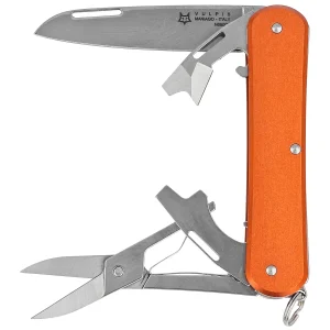 Scyzoryk Fox Vulpis F4 Orange Aluminium, Polished N690No (FX-VP130-F4 OR)-1