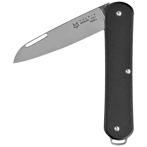Scyzoryk Fox Vulpis Black Aluminium, Polished N690Co (FX-VP130 BK)-1