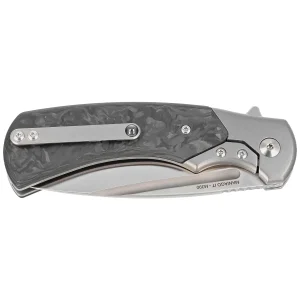 Nóż składany Fox 40th Anniversary Knife Marble Carbon Fiber, Satin M390 (FX-F2017)-2