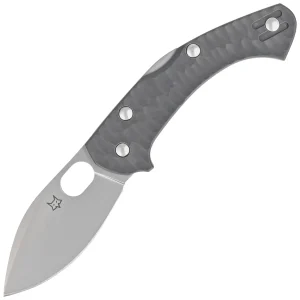 Nóż składany Fox Zero 2.0 Desert Warrior Gray FRN, Coarse Stonewashed Becut by Jens Ansø (FX-311 GY)-1