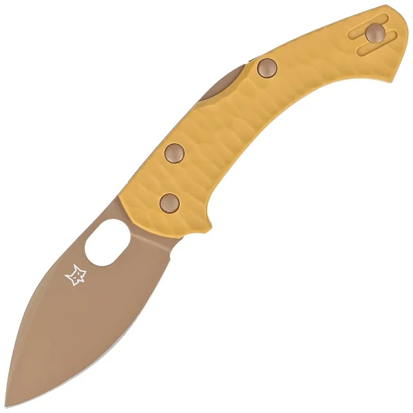 Nóż składany Fox Zero 2.0 Desert Warrior Coyote Tan FRN, Coyote Top Shield Becut by Jens Ansø (FX-311 CT)-1