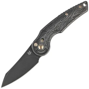 Nóż składany Fox Jupiter Black Titanium, Stonewashed PVD M390 by Denis Simonutti (FX-555 TIBR)-1