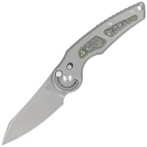 Nóż składany Fox Jupiter Gray Titanium/Jungle Wear Fatcarbon, Acid Stonewashed M390 by Denis Simonutti (FX-555 TICF)-1