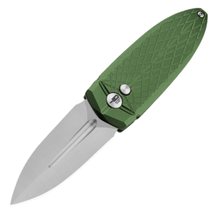 Nóż składany Bestech QUQU Green Aluminium, Satin 14C28N by Gogo (BG57B-2)-1