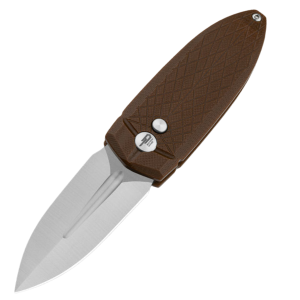 Nóż składany Bestech QUQU Brown G10, Satin 14C28N by Gogo (BG57A-3)-1