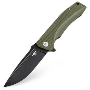 Nóż składany Bestech Mako Green G10, Black Stonewashed K110 (BG27D)-1