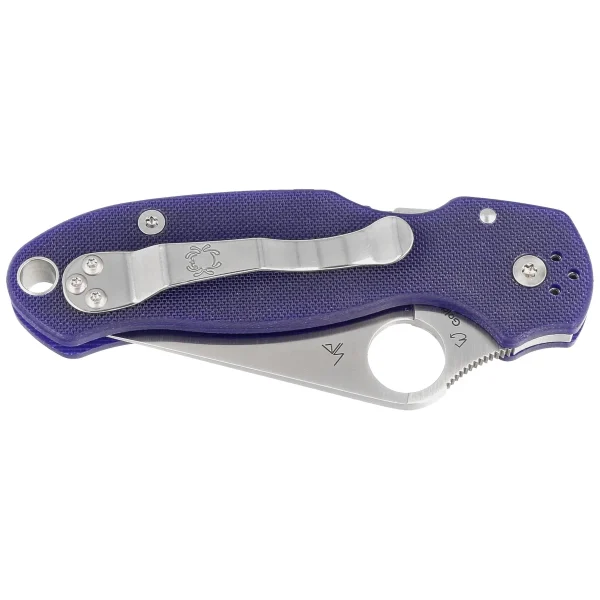 Nóż składany Spyderco Para 3 Cobalt Blue G10, Satin CPM SPY27 by Sal, Eric Glesser (C223GPCBL)-2
