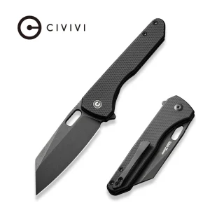 Nóż składany Civivi Nugz Black G10, Black Stonewashed 14C28N by Matthew Wehrwein (C23060-1)-1