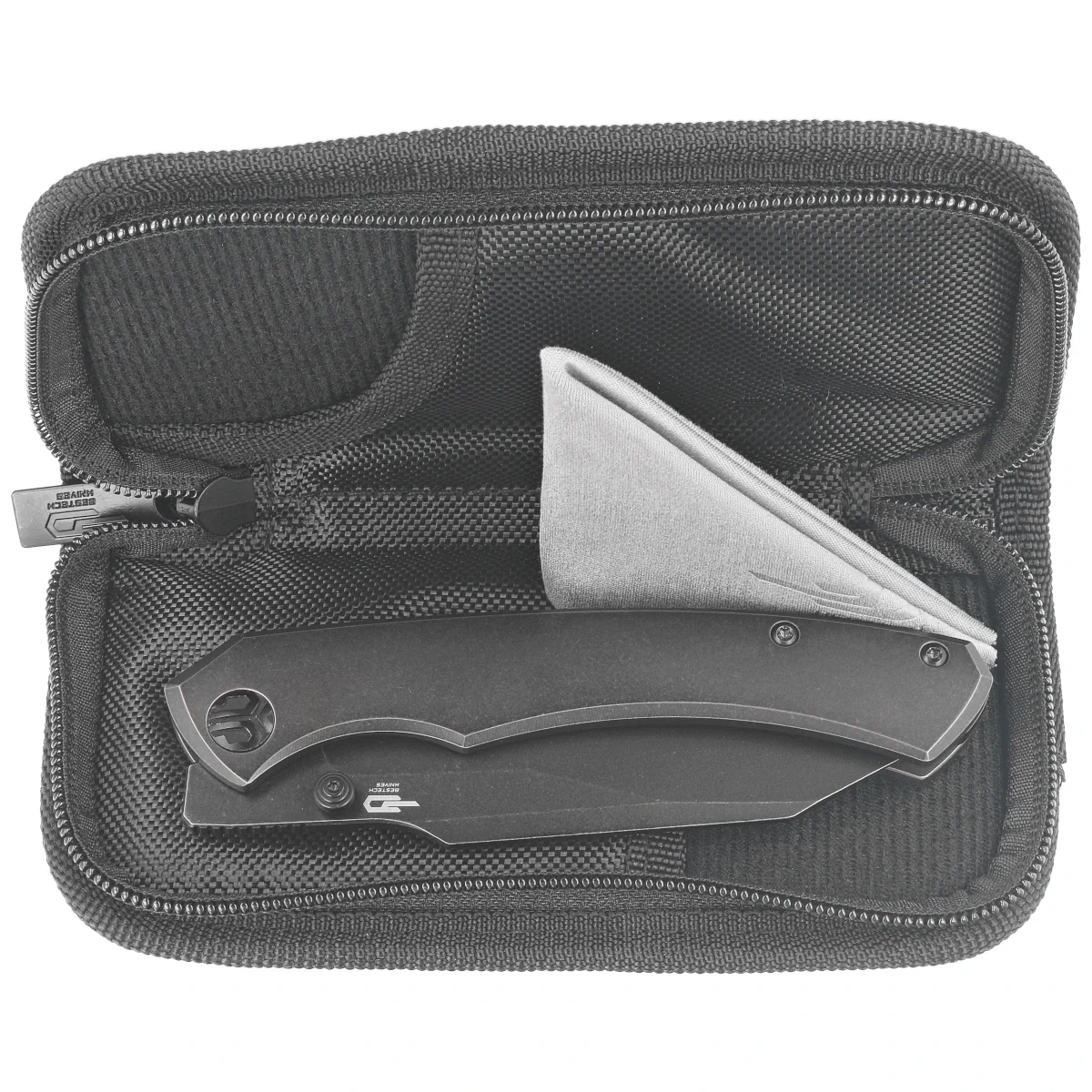 Nóż składany Bestech Clastic Black/Bronze Titanium, Black Stonewashed MagnaCut by Horizon Machine Works (BT2407B)-3