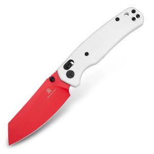 Nóż składany Bestechman Cicada's Wing White G10, Red 10Cr15MoV (BMK06G)-1