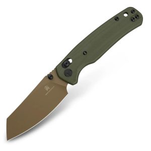 Nóż składany Bestechman Cicada's Wing OD Green G10, Gold 10Cr15MoV (BMK06C)-1