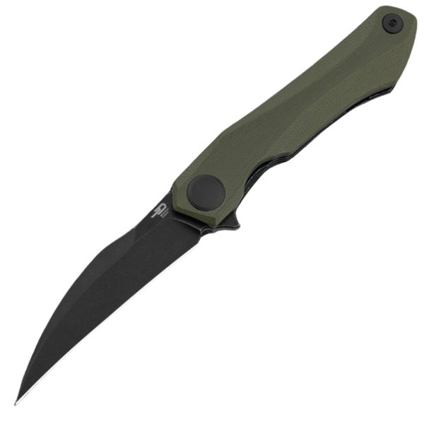 Nóż składany Bestech Ivy OD Green G10, Black Stonewashed 14C28N by Ostap Hel (BG59C)-1