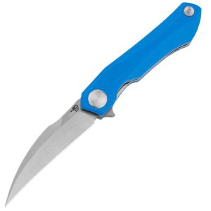 Nóż składany Bestech Ivy Blue G10, Stonewashed 14C28N by Ostap Hel (BG59B)-1