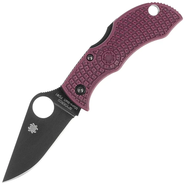 Nóż składany Spyderco Manbug Sprint Run Burgundy FRN, TiCN Micro-Melt PD#1 by Sal Glesser (MBBGBKP)-1