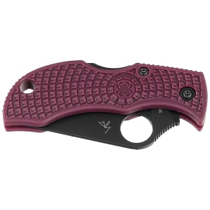 Nóż składany Spyderco Manbug Sprint Run Burgundy FRN, TiCN Micro-Melt PD#1 by Sal Glesser (MBBGBKP)-2