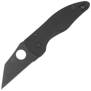 Nóż składany Spyderco MicroJimbo Black G10, Black DLC Plain CPM S30V by Michael Janich (C264GPBK)-1