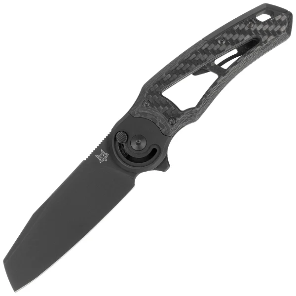 Nóż składany Fox Metamorphosis Black 3K Carbon Fiber, Black PVD M390 (FX-556-A4)-1