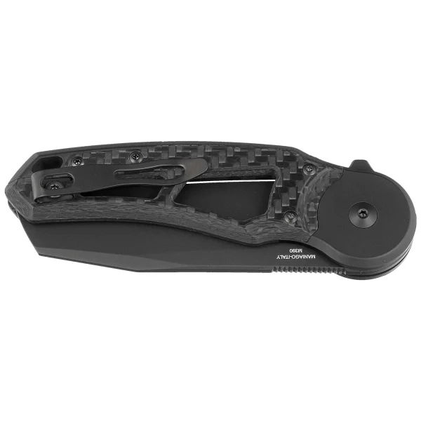 Nóż składany Fox Metamorphosis Black 3K Carbon Fiber, Black PVD M390 (FX-556-A4)-2