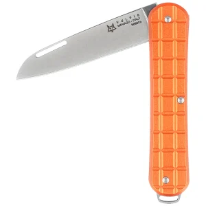 Scyzoryk Fox Vulpis Grenade Pattern Orange Aluminium, Polished N690Co (FX-VPGP130 OR)-1