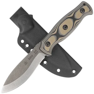 Nóż Fox Ego Black/Coyote Tan G10, Stonewashed AISI 1095 by Alfredo Doricchi (TK-FX01)-2