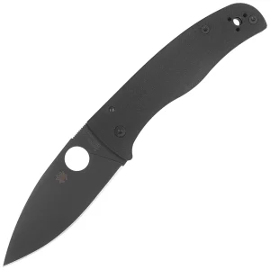 Nóż składany Spyderco Bodacious Black G10, Black DLC CPM S30V by Sal Glesser (C263GPBK)-1