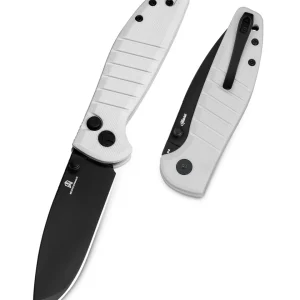 Nóż składany Bestechman Goodboy Jr. White G10, Black PVD D2 by Keanu Alfaro (BMK10I)-1