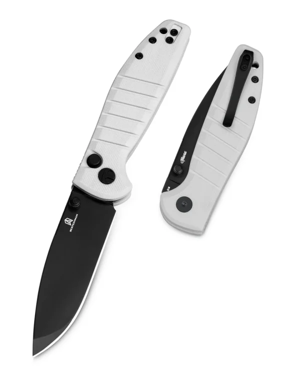 Nóż składany Bestechman Goodboy Jr. White G10, Black PVD D2 by Keanu Alfaro (BMK10I)-1