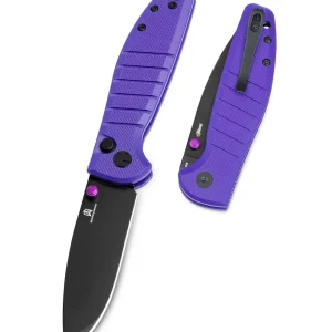 Nóż składany Bestechman Goodboy Jr. Purple G10, Black PVD D2 by Keanu Alfaro (BMK10G)-1