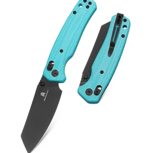 Nóż składany Bestechman Cicada's Wing Light Blue G10, Black PVD 10Cr15MoV (BMK06J)-1