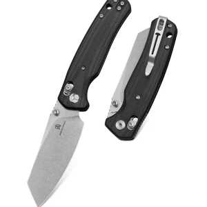 Nóż składany Bestechman Cicada's Wing Black G10, Stonewashed 10Cr15MoV (BMK06I)-1
