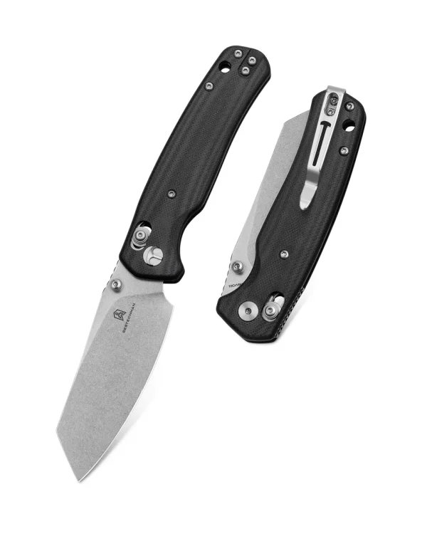 Nóż składany Bestechman Cicada's Wing Black G10, Stonewashed 10Cr15MoV (BMK06I)-1