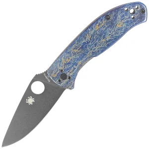 Nóż składany Spyderco Tenacious R.I.L. Disarray Titanium, Black D2 by Eric Glesser (C122TIBLBKD2P)-1