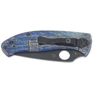 Nóż składany Spyderco Tenacious R.I.L. Disarray Titanium, Black D2 by Eric Glesser (C122TIBLBKD2P)-2