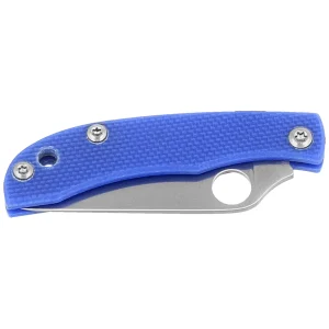 Nóż składany Spyderco Honeybee Blue G10, Satin 12C27 (C137GBLP)-2
