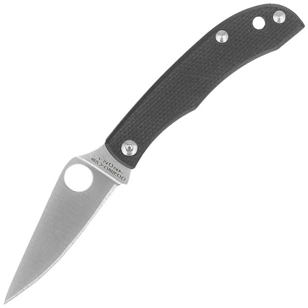 Nóż składany Spyderco Honeybee Black G10, Satin 12C27 (C137GBKP)-1