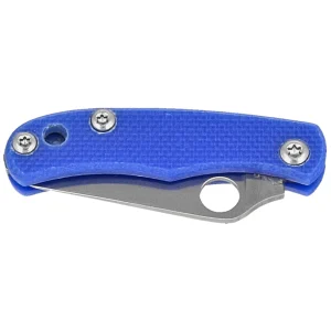 Nóż składany Spyderco Bug Blue G10, Satin 12C27 (C133GBLP)-2