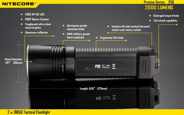 Latarka Nitecore P36 2000 lumenów-19