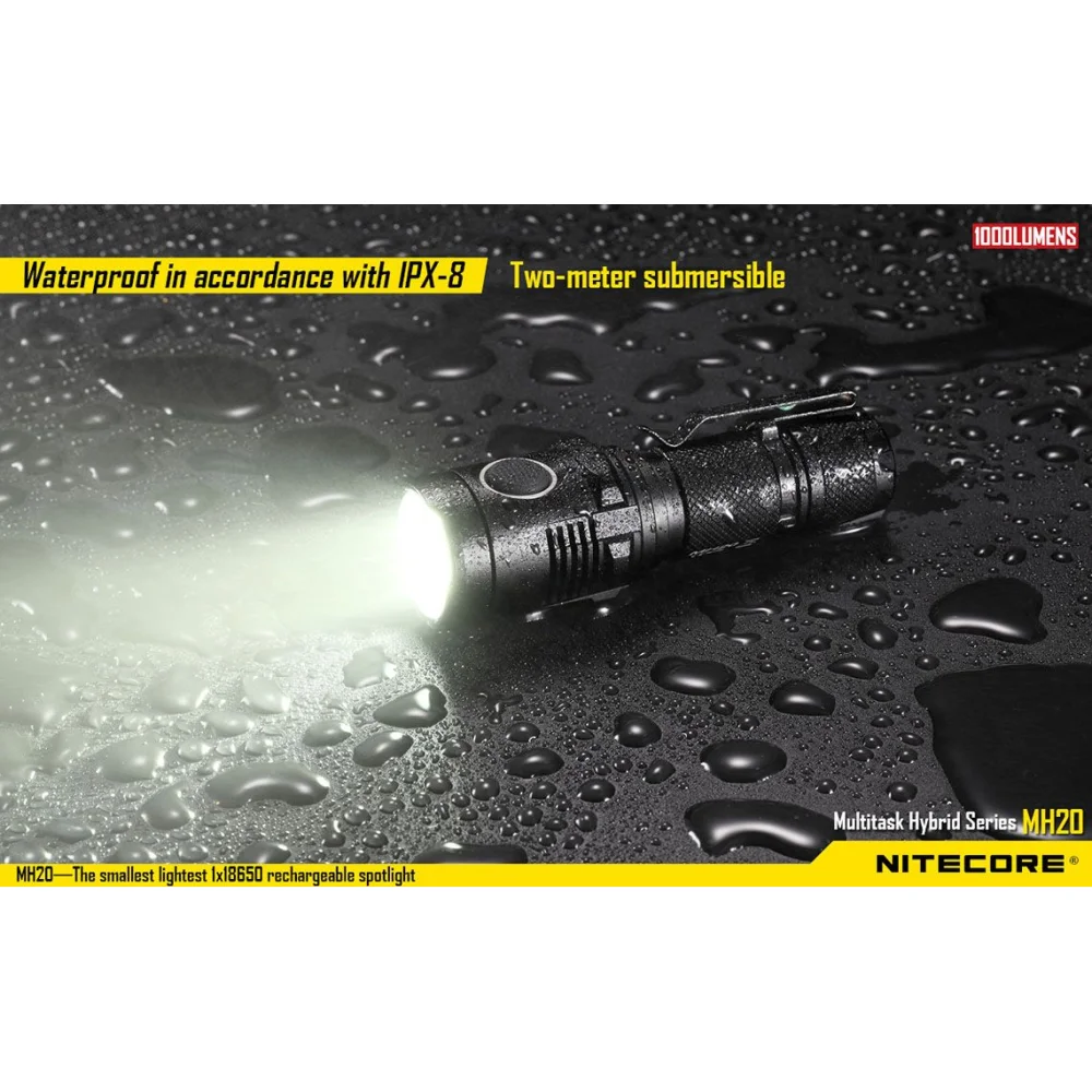 Latarka Nitecore MH20 Multi-Task Hybrid 1000 lumenów 7 Latarka Nitecore MH20 Multi-Task Hybrid 1000 lumenów