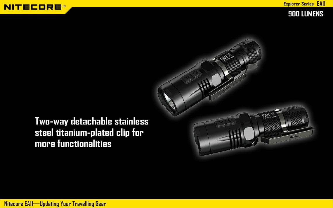 Światło S.O.S.: Tak | Maksymalny czas pracy (godz.): 12 | Zasięg wiązki światła (m): 190 | Waga bez baterii (g): 53 | Ładowarka w zestawie: Nie | Futerał: Tak | Wodoodporność: Tak | Kolor: Czarny | Baterie (kompatybilne): 1x AA | Długość całkowita (mm): 92 | Średnica głowicy (mm): 25 | Źródło światła: Dioda LED CREE XM-L2 U2 | Światło stroboskopowe: tak | Moc światła (L): 900 - LifeGun.pl Latarka Nitecore EA11 900 lumenów-16