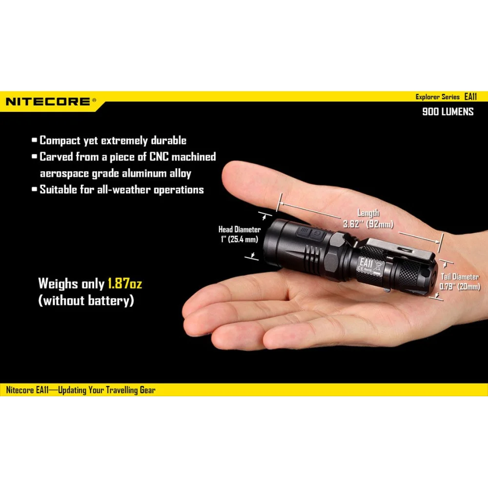Latarka Nitecore EA11 900 lumenów 17 Latarka Nitecore EA11 900 lumenów
