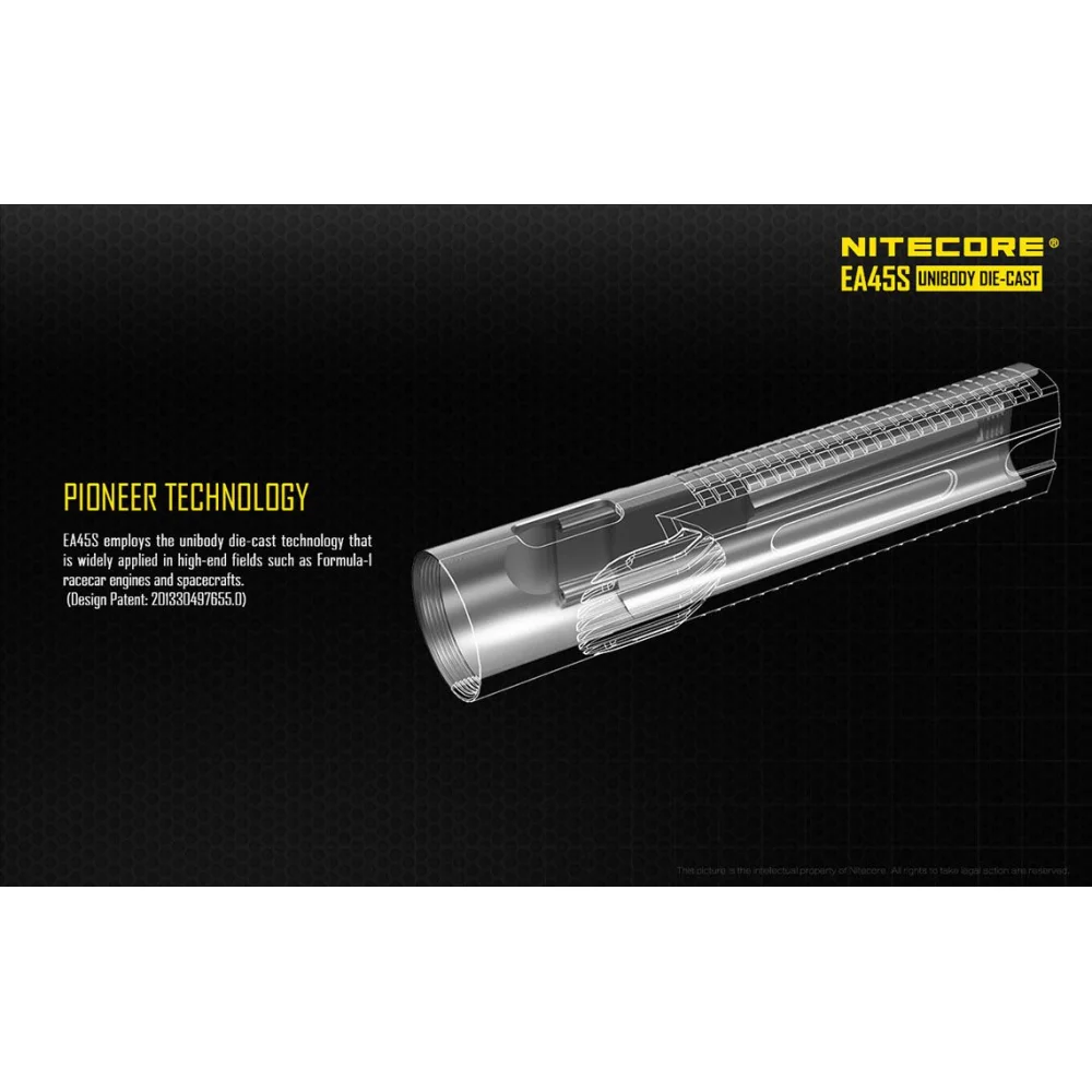 Latarka Nitecore LED Cree XP-L HI V3 EA45S 1000 lumenów 8 Latarka Nitecore LED Cree XP-L HI V3 EA45S 1000 lumenów