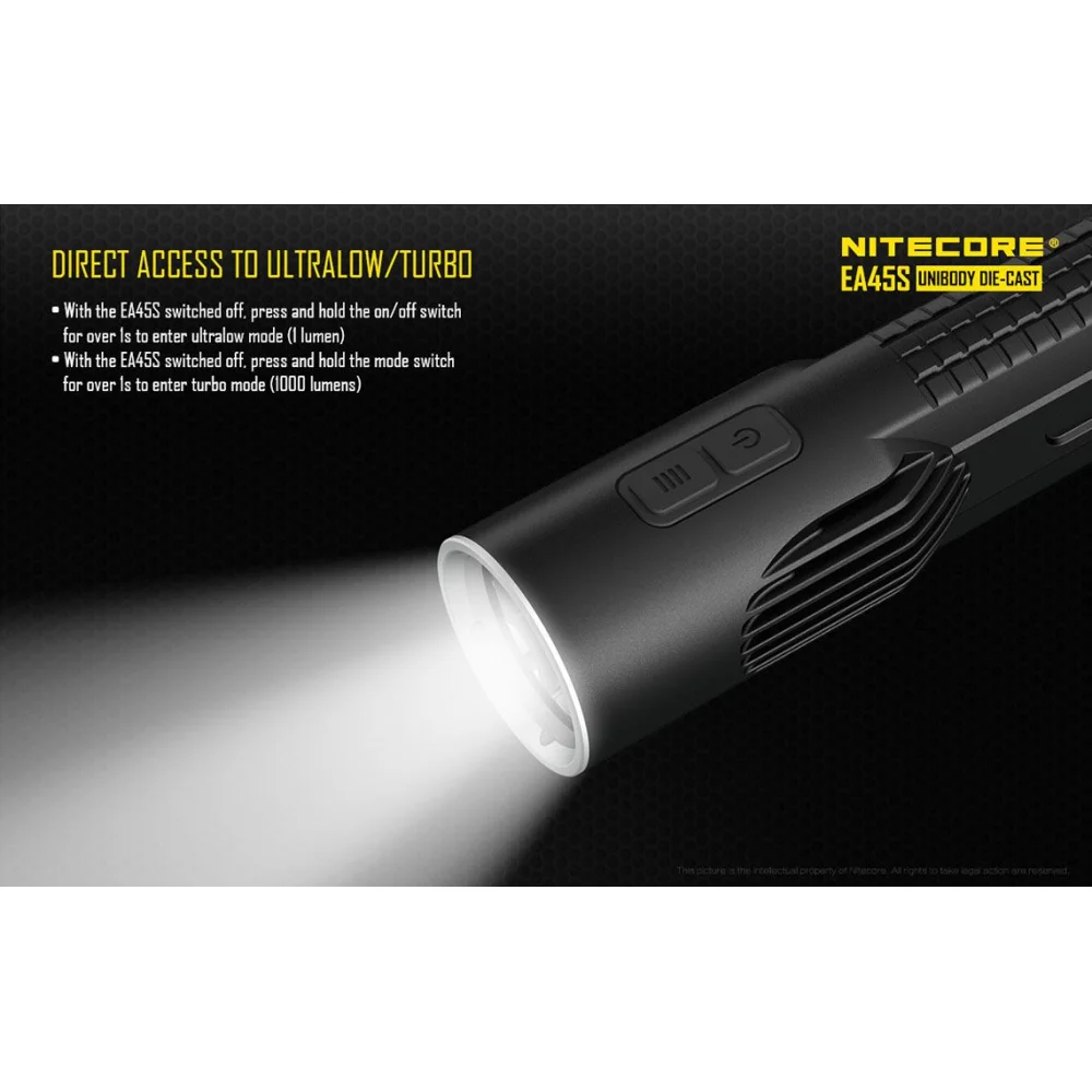 Latarka Nitecore LED Cree XP-L HI V3 EA45S 1000 lumenów 18 Latarka Nitecore LED Cree XP-L HI V3 EA45S 1000 lumenów